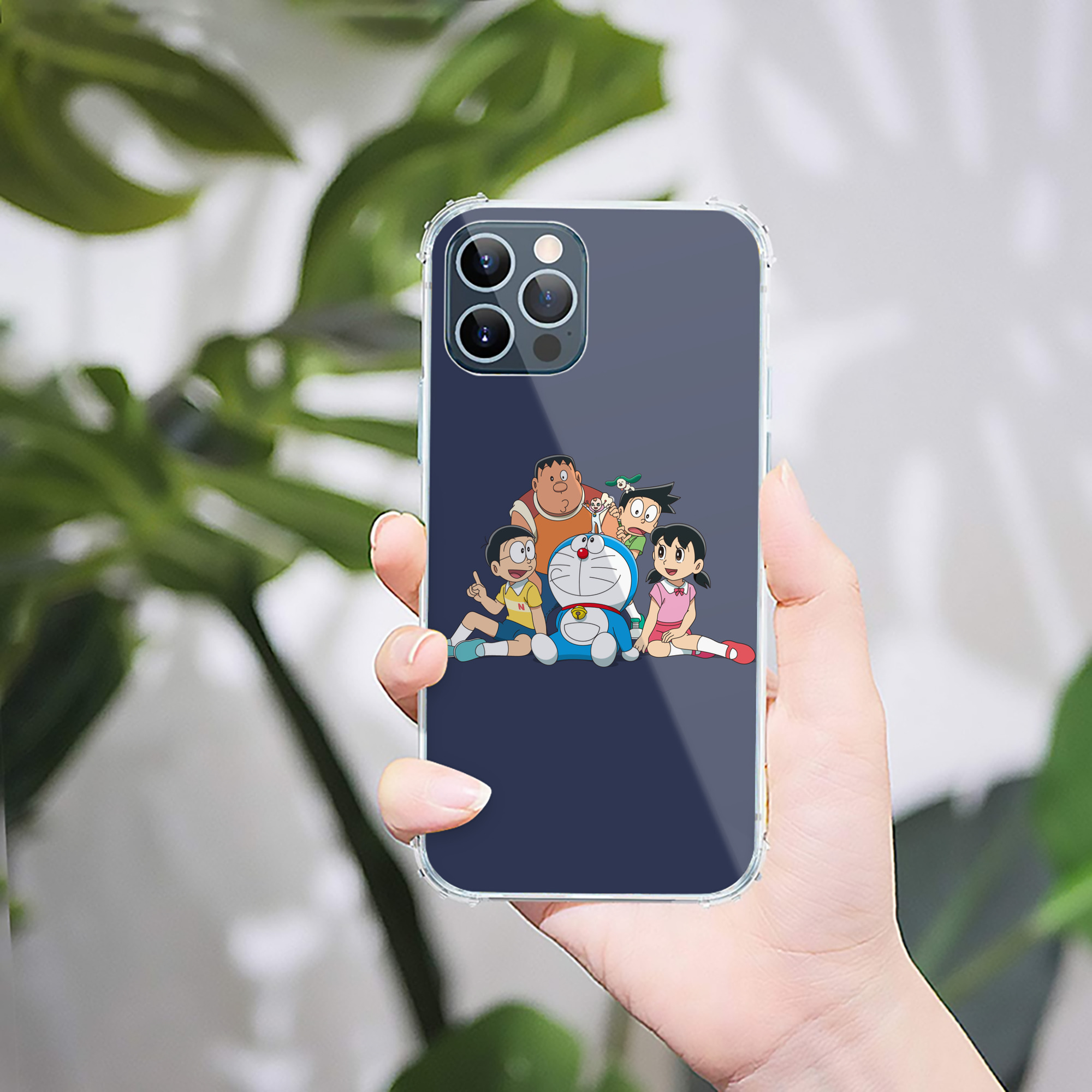 （画像用） ドラえもん Doraemon 【iPhone 12シリーズ対応】透明スマホケース（クリアソフトケース）